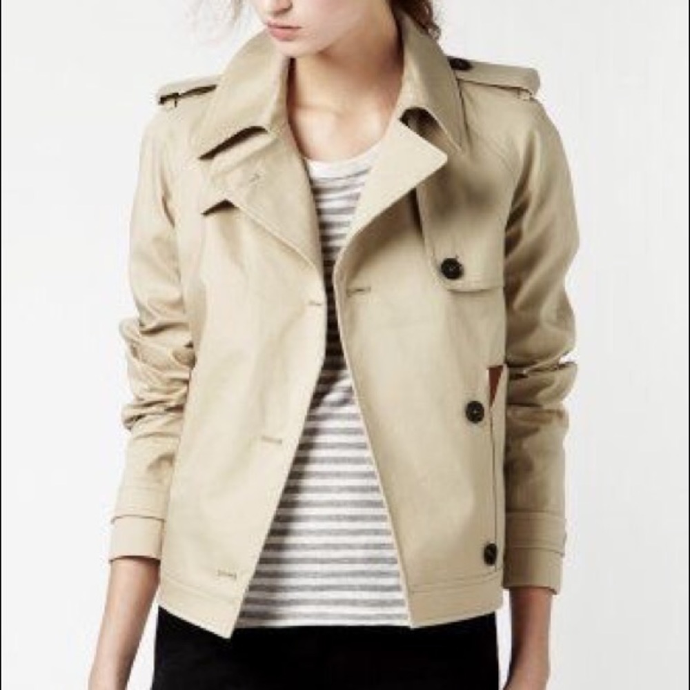 Lacoste short trench coat